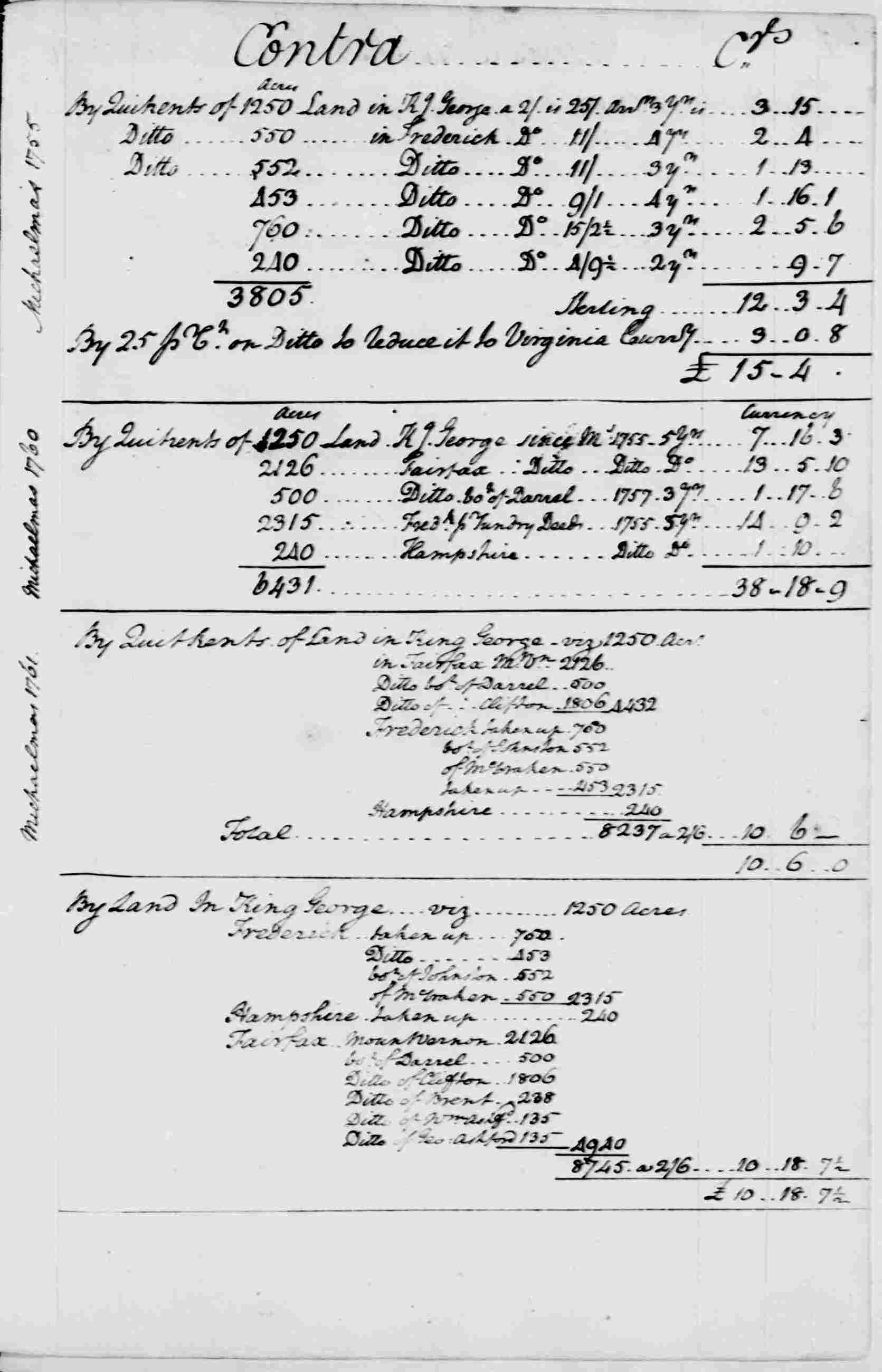 Ledger A, folio 106, right side