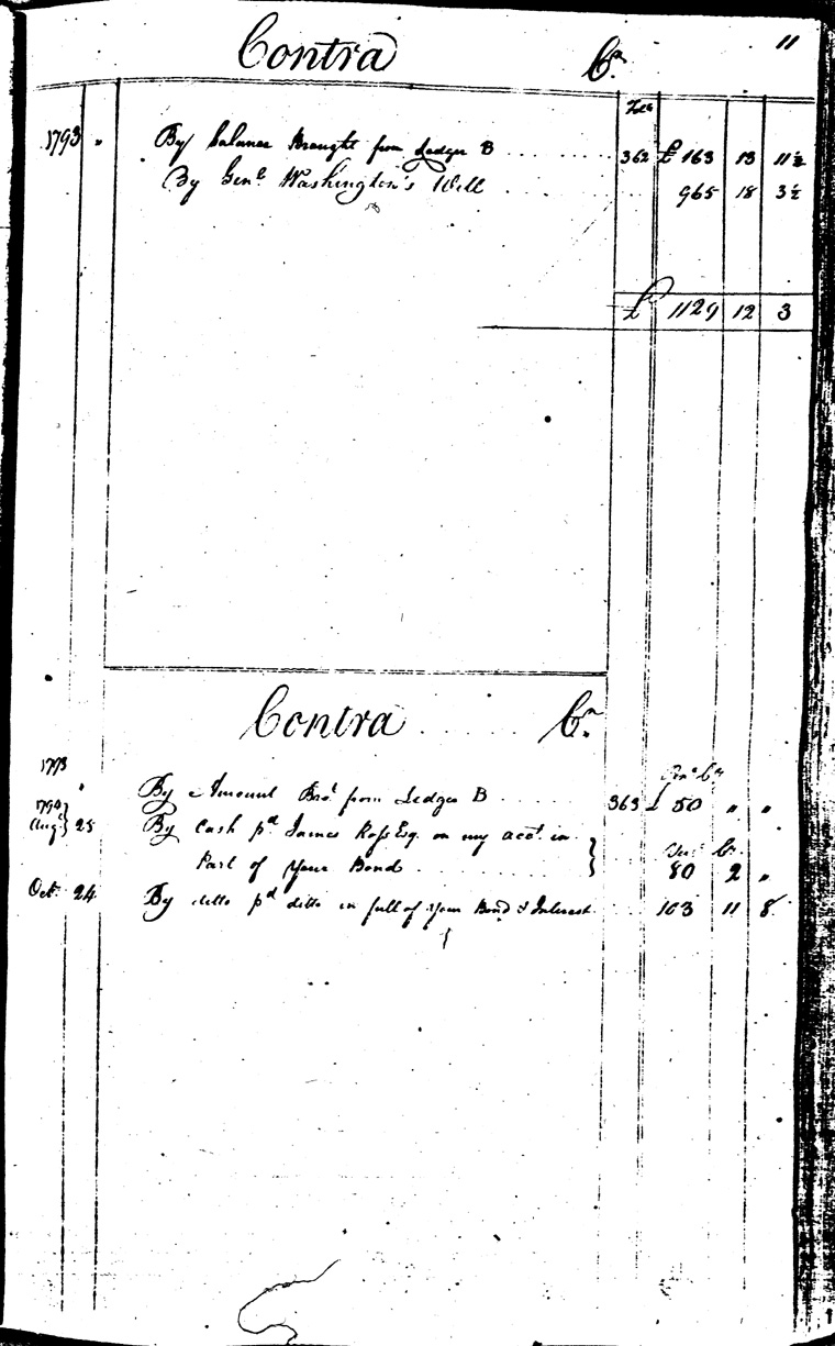 Ledger C, folio 11, right side