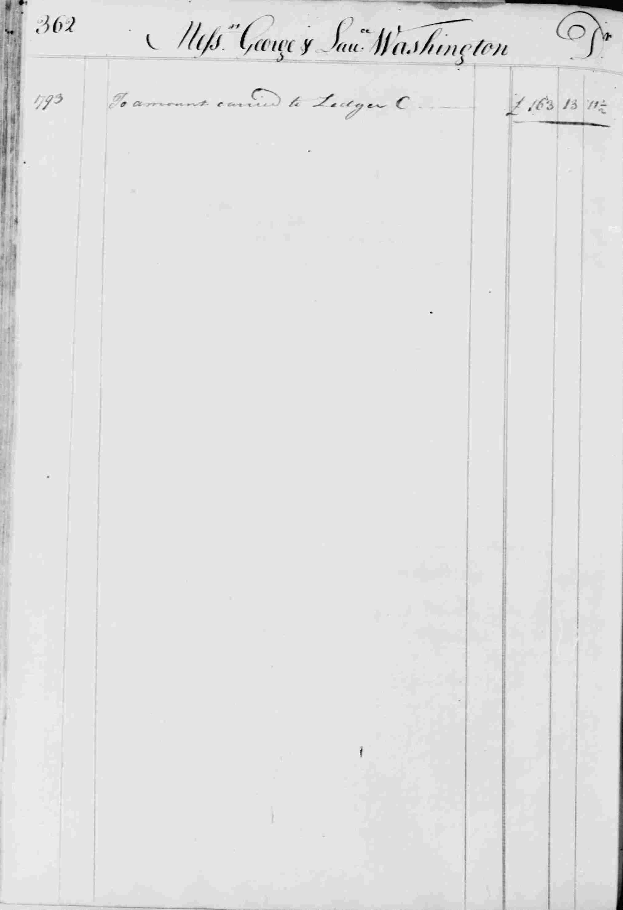 Ledger B, folio 362, left side
